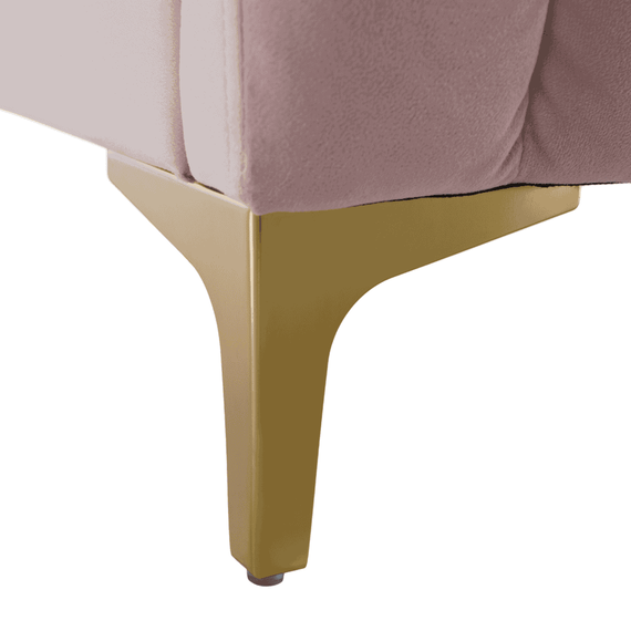 Pat, roz/gold crom auriu mat, 180x200, KAISA - 6- Roveli