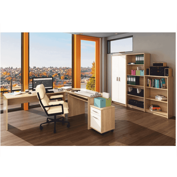Dulap biblioraft, stejar sonoma, JOHAN 2 NEW 04 - 2- Roveli