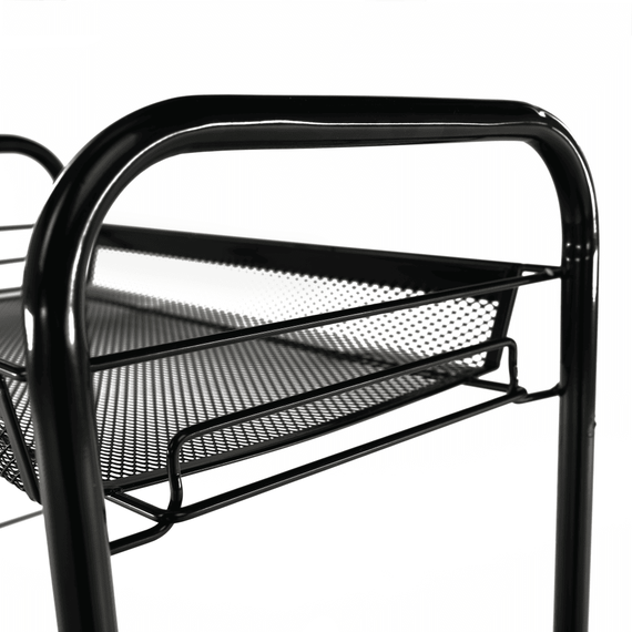 Cărucior de servire, negru, MYRIS - 4- Roveli