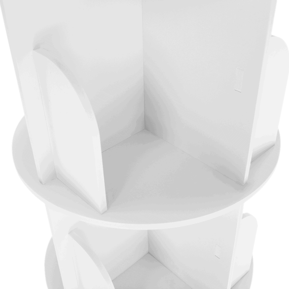 Raft pivotant, 4 poliţe, alb, ERION TIP 1 + cadou - 11- Roveli
