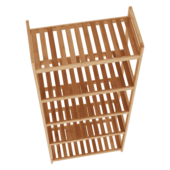 Raft cu 5 poliţe, bambus natural, FIORE TIP 3 - 7- Roveli