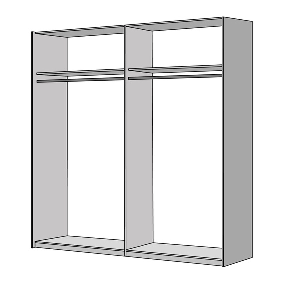 Set dormitor (pat 160x200 cm), stejar wotan/alb, GABRIELA NEW - 9- Roveli