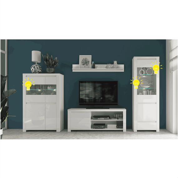 Iluminat cu LED, 4 puncte, alb, LINDY/VILGO/TIFFY - - Roveli