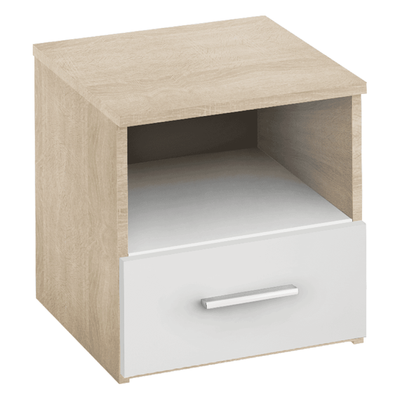 Set complet dormitor (pat 160x200 cm), stejar, sonoma/alb GABRIELA NEW - 3- Roveli