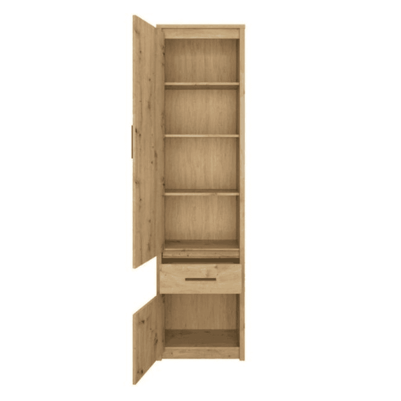 Etajeră 2D1S, stejar Artisan, AIRON - 3- Roveli