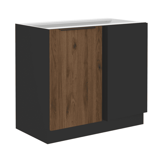 Dulap inferior, nuc okapi/negru, MENZO 105 ND 1F BB - - Roveli