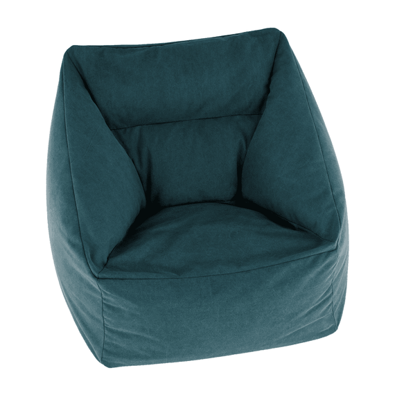 Fotoliu tip sac, material textil verde, URASON - 8- Roveli