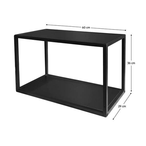 Poliţă, neagră, ARAKA/MENZO/SIBER ONE LOFT 60 G-36 - 5- Roveli