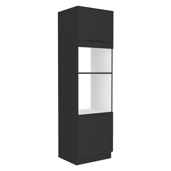 Dulap înalt pentru cuptor şi cuptor cu microunde, LULA 60 DPM-210 2F - - Roveli
