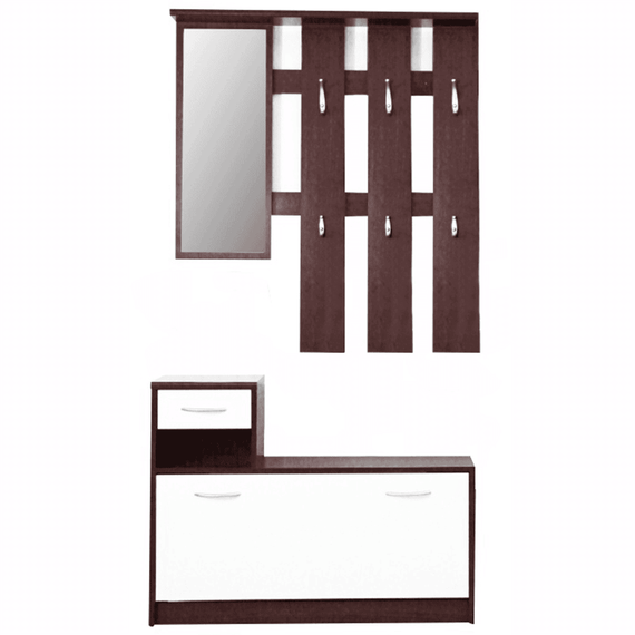 Set vestibul, wenge, alb MECKI - - Roveli