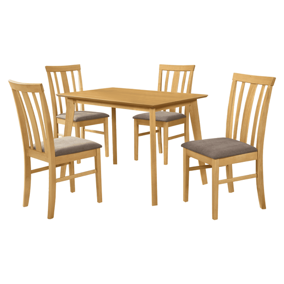 Set sufragerie 1+4, stejar sonoma deschis/maro închis, ROIS SET - - Roveli