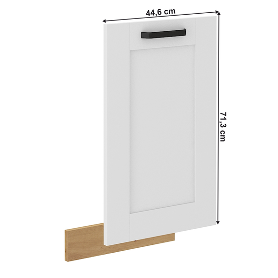 Uşă pentru maşină de spălat vase, albă/stejar artizan, LULA ZM 713x446 - 5- Roveli