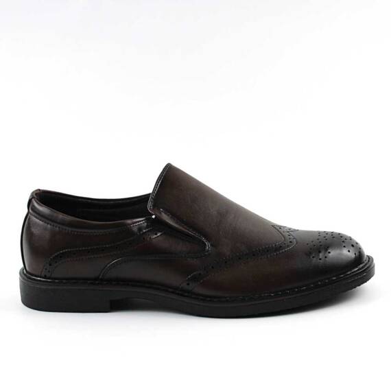 Pantofi barbatesti , cu elastic lateral pe ambele parti A1855-8-BROWN - 3- Roveli