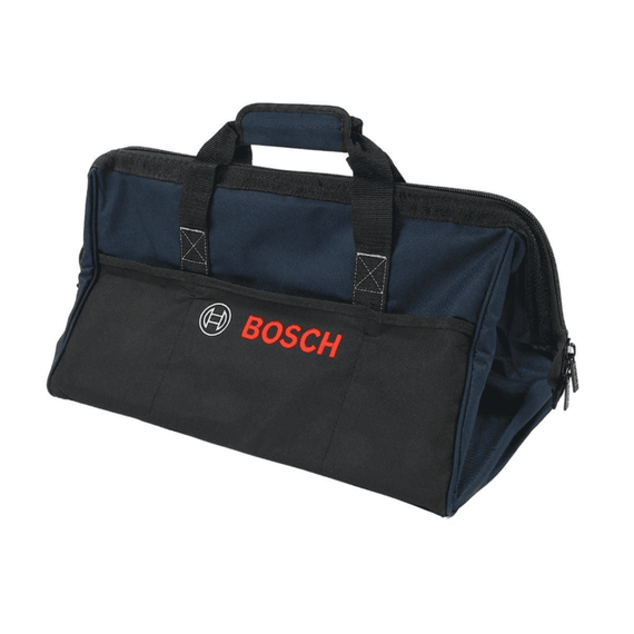 Geanta pentru scule Bosch, realizata din material textil rezistent, 8 compartimente, 500 x 280 x 250 mm, negru si albastru - 3- Roveli