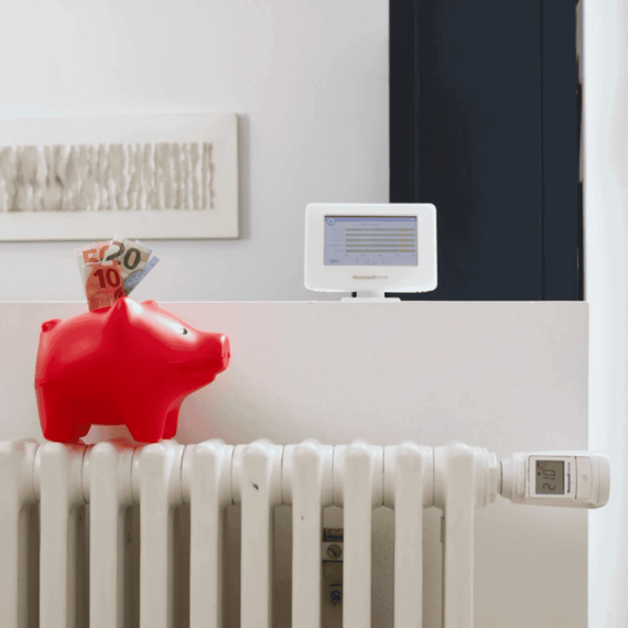 Kit termostat de ambient si 9 capete termostat smart pentru calorifer Honeywell Home, Wi-Fi, control de la distanta, siguranta pentru copii, detectare fereastra deschisa, protectie la inghet, afisaj digital - 6- Roveli
