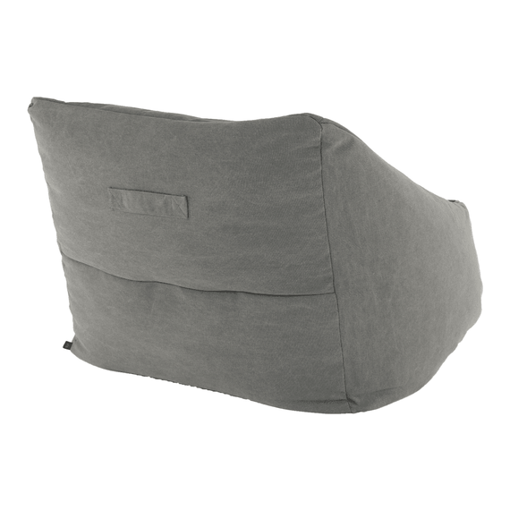 Fotoliu tip sac, material textil gri, URASON - 9- Roveli