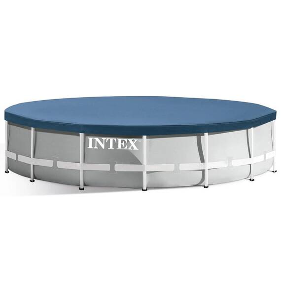 ​Piscina cu cadru, material PVC durabil cu 3 straturi, pompa de filtru, scara metalica, prelata si folie, skimmer, kit de curatare cu aspirator, rotunda, 14614 litri, 457 x 107 cm - 2- Roveli