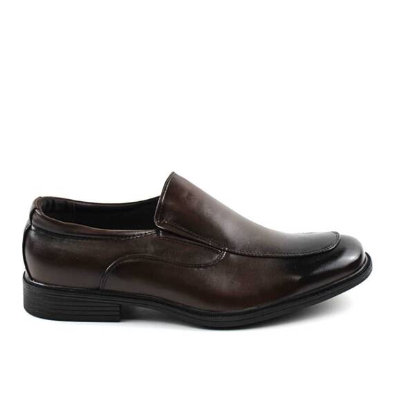 Pantofi barbatesti , cu elastic pe ambele parti  A702-8-BROWN - 4- Roveli