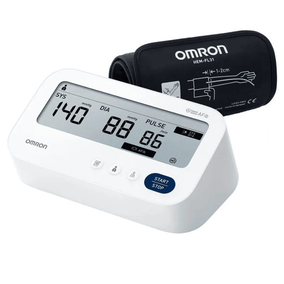 Tensiometru electronic de brat Omron M3 Comfort AFib, cu adaptor priza inclus - 3- Roveli