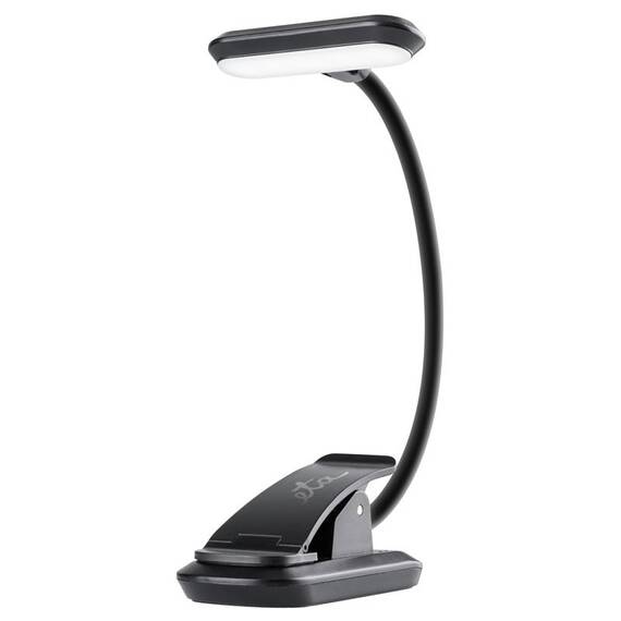Lampa cu LED ETA 0894 90000, baterie incorporata 600mAh pentru utilizare wireless, brat flexibil si clema, negru - - Roveli