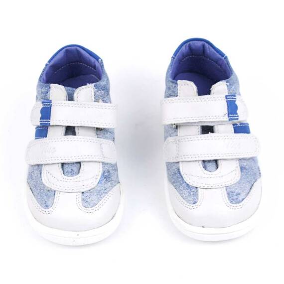 Pantofi sport , pentru copii , din piele naturala , PRIMII PASI  1839-BLEU/ALB/X, Marime (12): 38 - 4- Roveli