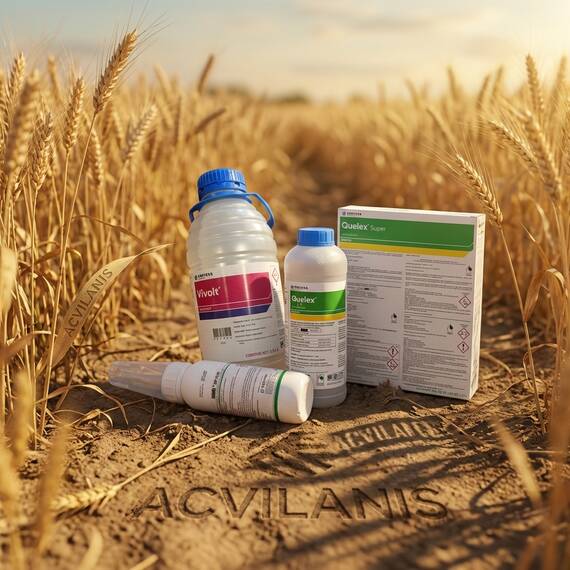 Quelex™ Super Pachet Tehnologic (0.5 Kg Quelex + 0.2 Kg Rival Top 20 SG + 2.5 L Vivolt) - 10 ha - - Roveli
