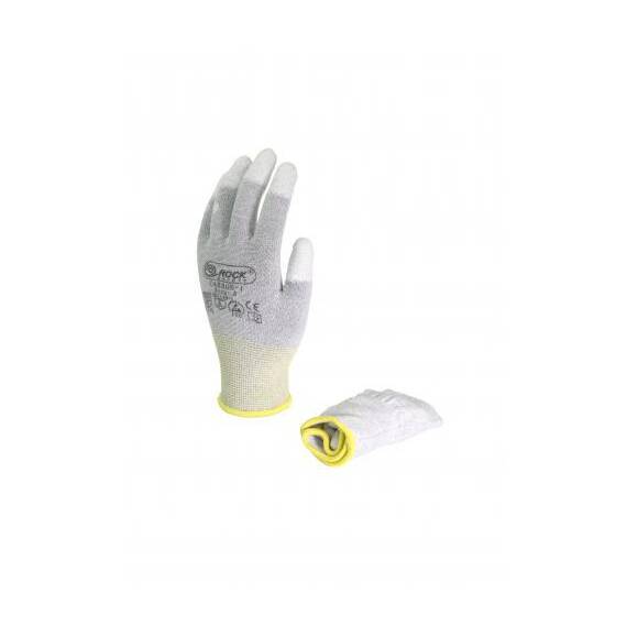 Manusi Antistatice CARBON 1F ESD (Pachet 10 Perechi) | Palmiere PU | Manusi cu Fibre de Carbon, Alege ambalajul dorit: 10 perechi - 5- Roveli