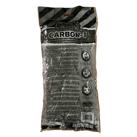 Manusi Antistatice CARBON 1F ESD (Pachet 10 Perechi) | Palmiere PU | Manusi cu Fibre de Carbon, Alege ambalajul dorit: 10 perechi - 6- Roveli