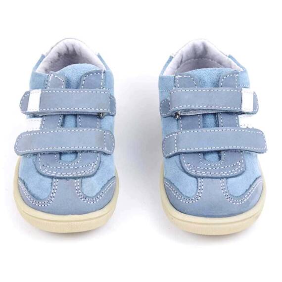 Pantofi sport , pentru copii , din piele naturala , PRIMII PASI  1839-BLEU/ALB/10 - 4- Roveli