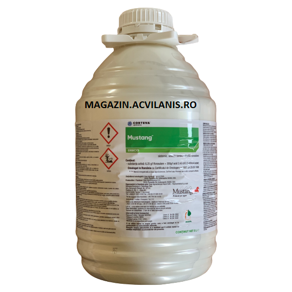 Mustang 5L erbicid pentr cereale paioase, Porumb, Alege ambalajul dorit: 5 litri - - Roveli