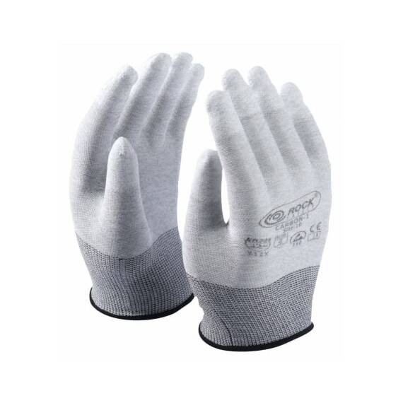 Manusi Antistatice CARBON 1F ESD (Pachet 10 Perechi) | Palmiere PU | Manusi cu Fibre de Carbon, Alege ambalajul dorit: 10 perechi - 3- Roveli