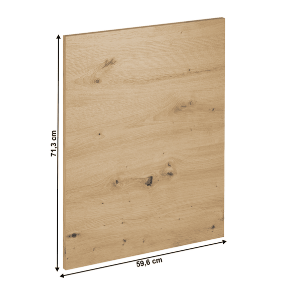 Uşă la maşina de spălat vase, stejar artizanal, 59, 6x71, 3, LANGEN - 2- Roveli