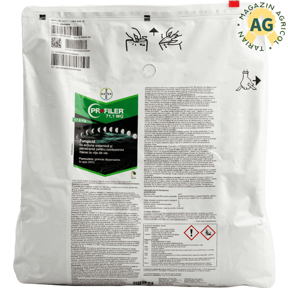 Profiler 71,1 WG - 6 kg, Bayer, Fungicid Sistemic contra Manei in Vita de Vie ds - - Roveli