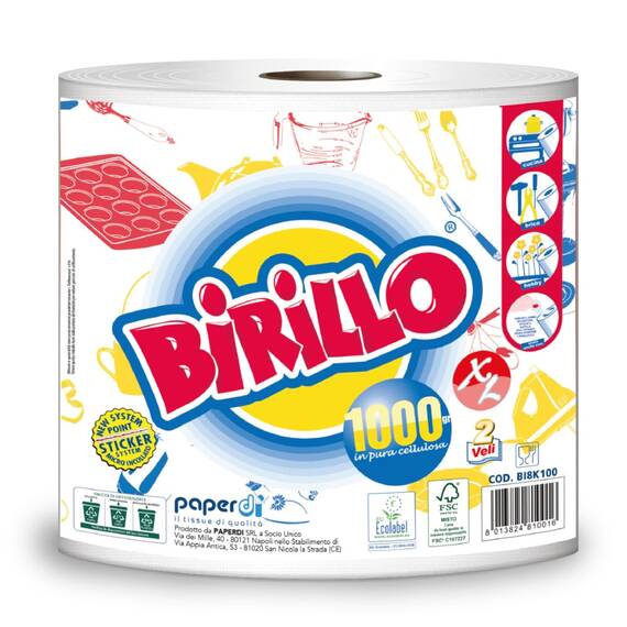 ​Prosop hartie 97 m, Birillo Maxi Paperdi, 2 straturi - - Roveli