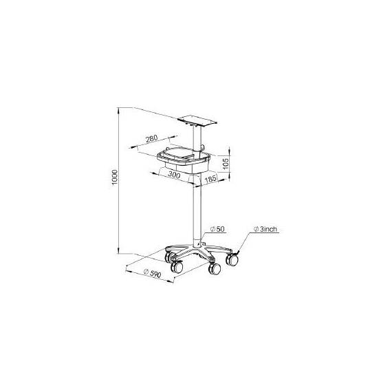 Carucior monitor functii vitale Biolight seria A,V,M,Q,P,S - 2- Roveli