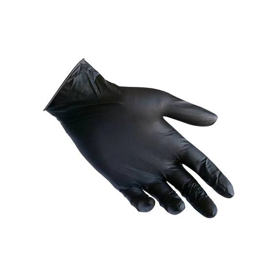 Manusile din nitril nepudrate negre Reflexx R67, Marime (26): XXL - - Roveli