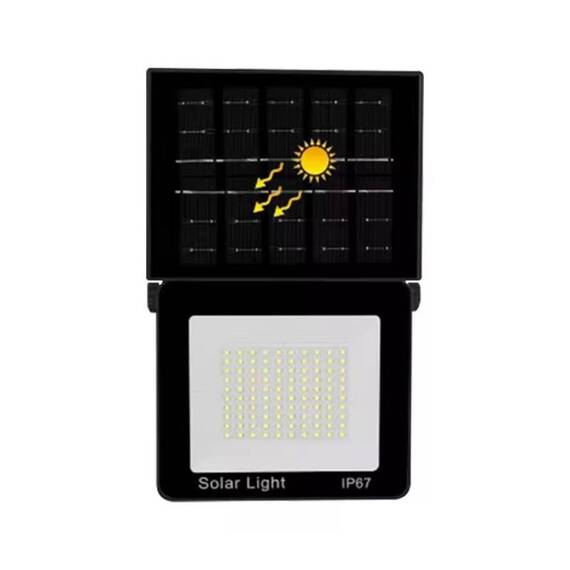 Lampa solara de perete LED, pentru exterior, IP67 : Putere - 100 W - - Roveli