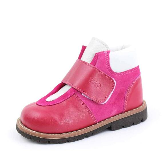 Ghete de copii, captusite , din piele naturala PRIMII PASI  2995-FUCSIA/7, Culoare (12): Fucsia, Marime (12): 22 - 2- Roveli