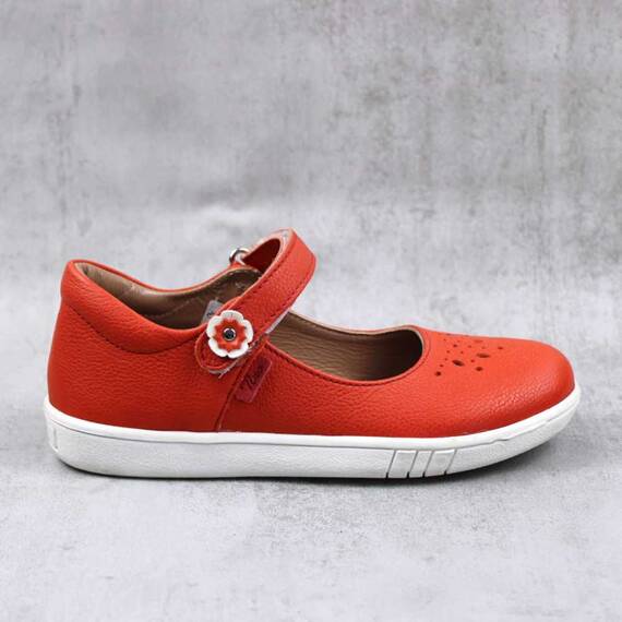 Pantofi usori , de copii , din piele naturala, cu talpa groasa 3258-ROSU/CORAI, Culoare (12): Rosu, Marime (12): 33 - 3- Roveli