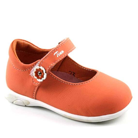 Pantofi usori , de copii , din piele naturala , PRIMII PASI 3258-PORTOCALIU/10, Culoare (12): Portocaliu, Marime (12): 23 - 2- Roveli