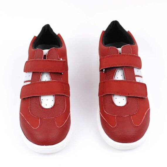 Pantofi casual ,unisex , pentru copii , din piele naturala 3229-ROSU/ALB, Culoare (12): ROSU/ALB, Marime (12): 31 - 4- Roveli