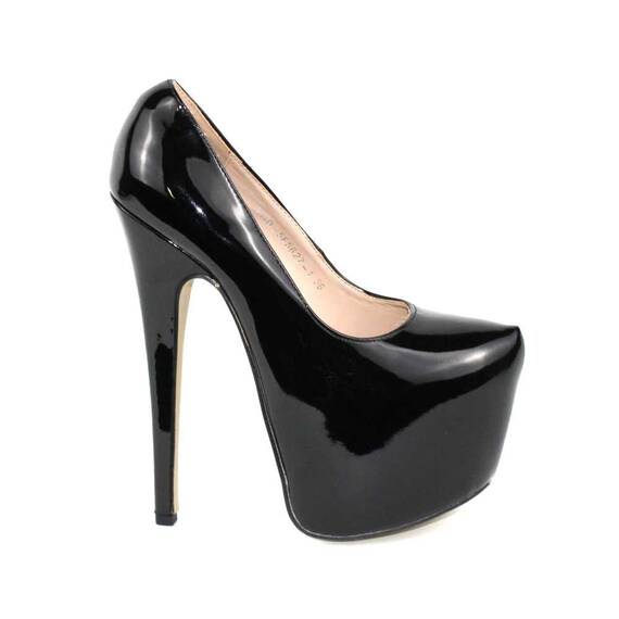 ​Pantofi de dama cu platforma inalta si toc ascutit RMD-5F5627-1-BLACK, Culoare (12): Negru, Marime (12): 36* - 3- Roveli