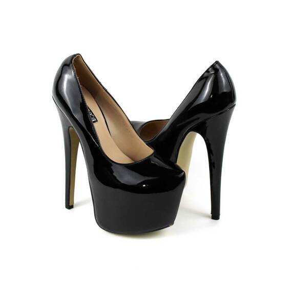 ​Pantofi de dama cu platforma inalta si toc ascutit RMD-5F5627-1-BLACK, Culoare (12): Negru, Marime (12): 37* - 4- Roveli