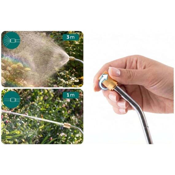 Pompa de stropit manuala, material PE durabil, lance reglabila pana la 83 cm, palnie incorporata, curea de umar intarita, reglabila, 2, 76 bari, 5 litri, albastru - 7- Roveli