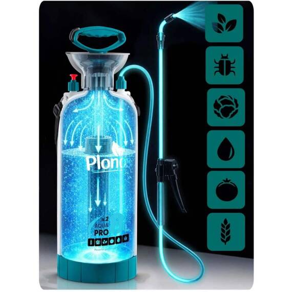 Pompa de stropit manuala, material PE durabil, lance reglabila pana la 83 cm, palnie incorporata, curea de umar intarita, reglabila, 2, 76 bari, 8 litri, albastru - 7- Roveli