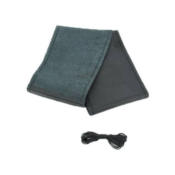 Husa volan piele cu ac si ata, marimea L COD: K103 - - Roveli