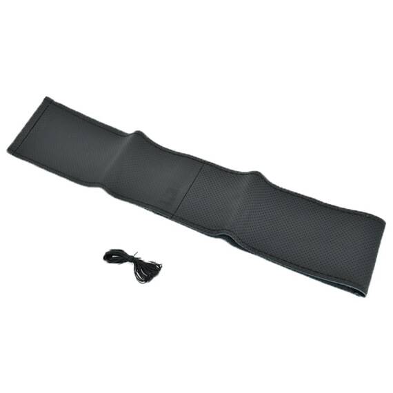 Husa volan piele cu ac si ata, marimea L COD: K103 - 2- Roveli