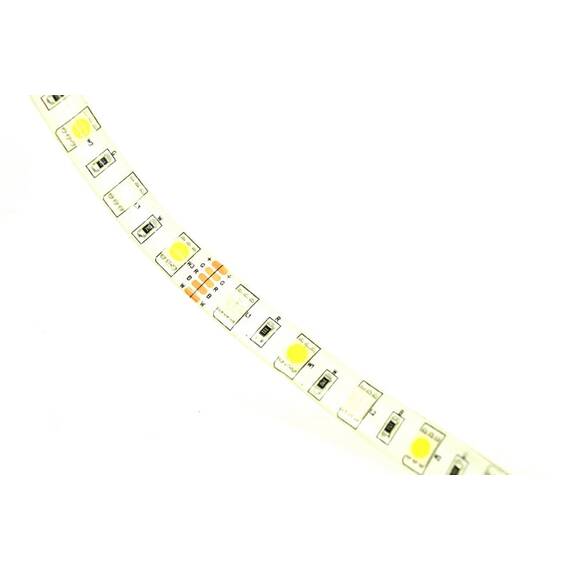 Rola banda 12V cu 1 rand LED SMD 5050 ALB si 1 rand LED SMD RGB 60led/m  IP65 + telecomanda 40 taste - 2- Roveli
