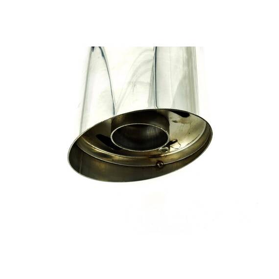 Toba sport inox cu silencer si reglaj de sunet, intrare 5 cm, iesire 9 cm, lungime 46 cm Cod: 142XT - 2- Roveli