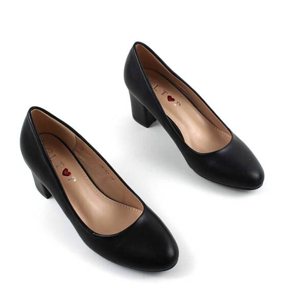 ​Pantofi de dama eleganti cu toc mediu ZM-63-BLACK, Culoare (12): Negru, Marime (12): 36 - 2- Roveli